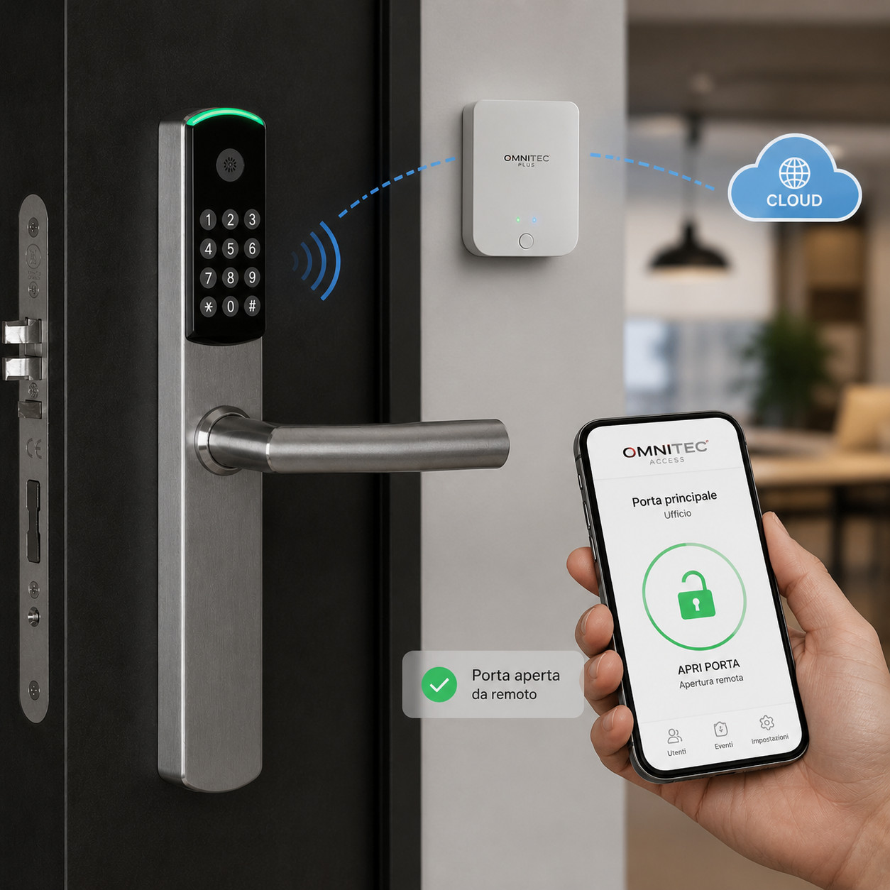 slim code apertura da remoto con gateway